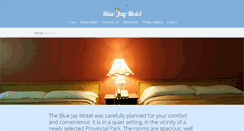 Desktop Screenshot of bluejaymotel.ca